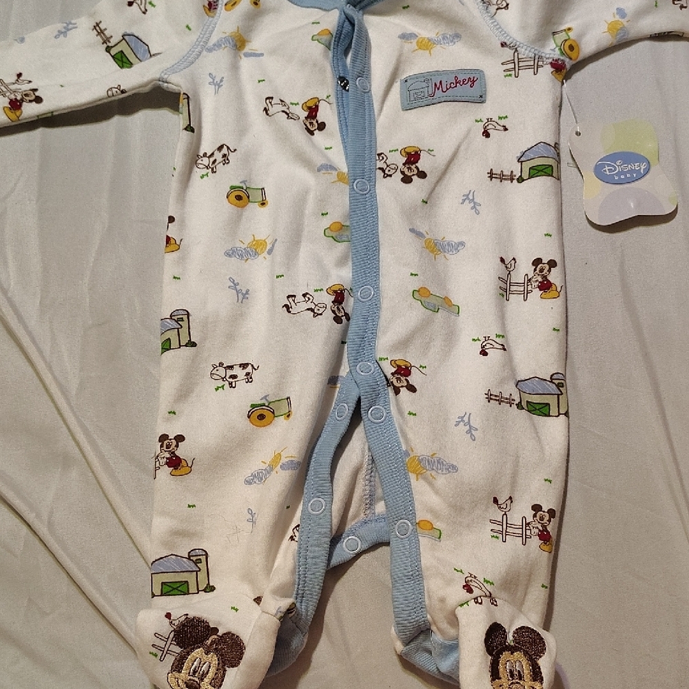 Disney Mickey Mouse Kids One Piece - White and Blue